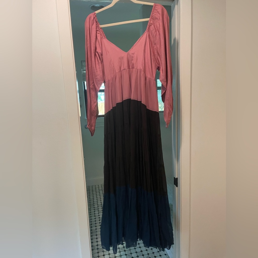 Nirmooha Anthropologie multi colored dress